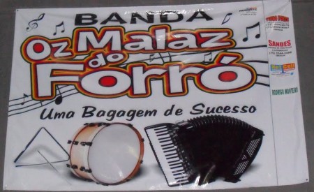 O banner da banda